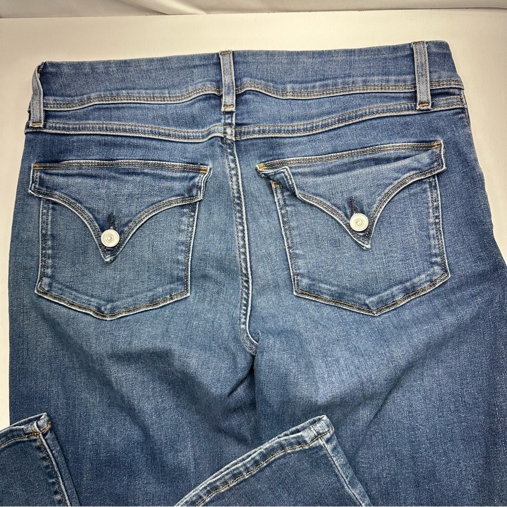 Hudson Jeans Beth Baby Boot Womens Size 29 Mid-Rise Medium Wash Back Flap Pocket - Picture 5 of 8